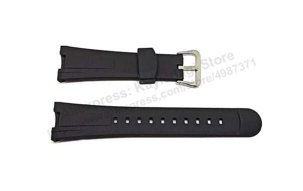 2x SETS Black Rubber Watch Band / Strap Compatible for Casio Edifice EF-305 , EF-305D