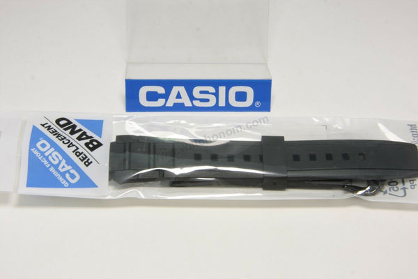 Genuine Casio Edifice EFR-515PB - 19mm Black Rubber Silicone Replacement Watch Band Strap Belt