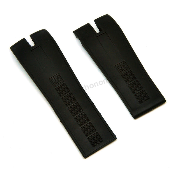 Fits/For Roger Dubuis Excalibur and EasyDrive - 26mm Black High Quality Rubber ES45 Watch Band Strap Belt