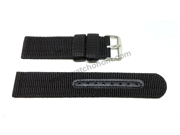 Seiko 5 - 7T94-0BF0 - SNN213P1 -  Fits with 22mm Black Nylon Knit Replacement Watch Band Strap