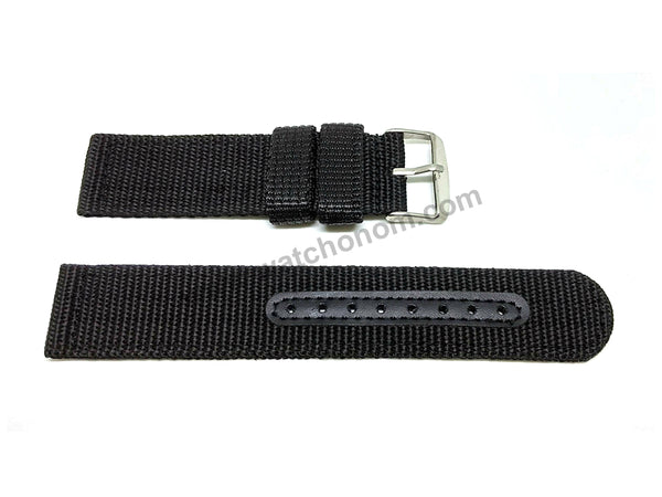 Seiko 5 - 7S36-03J0 - SNZG15J1 , SNZG15K1  -  Fits with 22mm Black Nylon Knit Replacement Watch Band Strap
