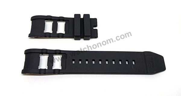 Fits/For Invicta Russian Diver 1798 1799 1800 1801 1803 1804 1805 1928 1929 1935 1936 1997 - 26mm Black Rubber Replacement Watch Band Strap