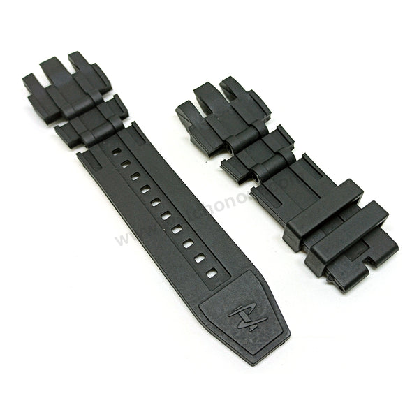 Fits/For Invicta Subuqua Reserve 46462 , 46463 , 46464 , 32789 , 34263 - Black Rubber Replacement Watch Band Strap Belt