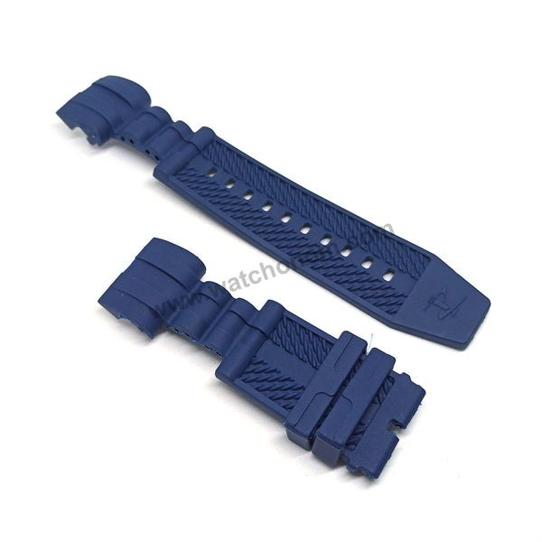 Compatible Invicta Zeus Bolt Reserve 14403 , 14405 , 19768 - 26mm Blue Rubber Replacement Watch Band Strap