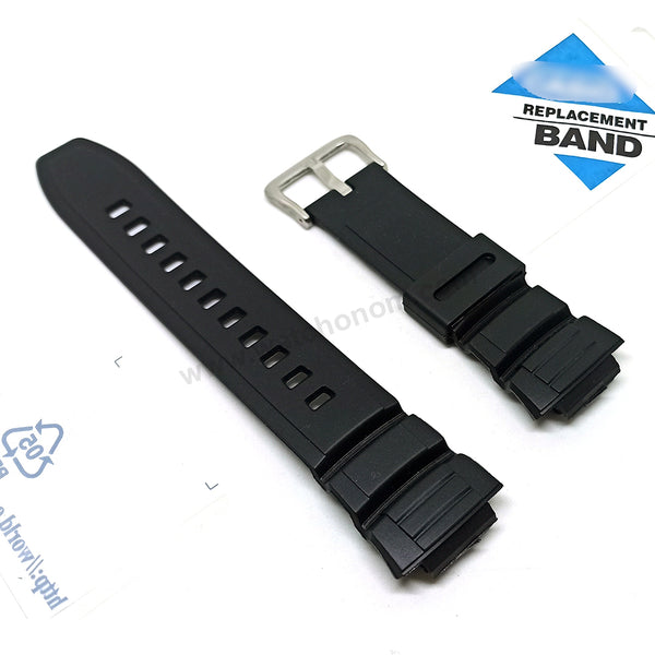 Fits/For Casio STB-1000 , &nbsp;stb1000 Lap Memory 120 - Black Rubber Replacement Watch Band Strap Belt