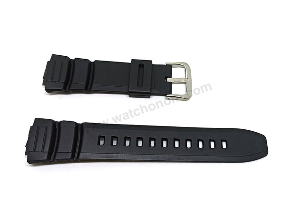 Fits/For Casio STB-1000 , stb1000 Lap Memory 120 - Black Rubber Replacement Watch Band Strap Belt