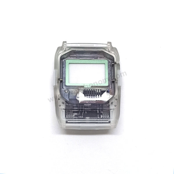 NOS Genuine Casio Micro Cosmos DBC-63MC Gray-Green Rubber Watch Band Strap - Case Bezel Set