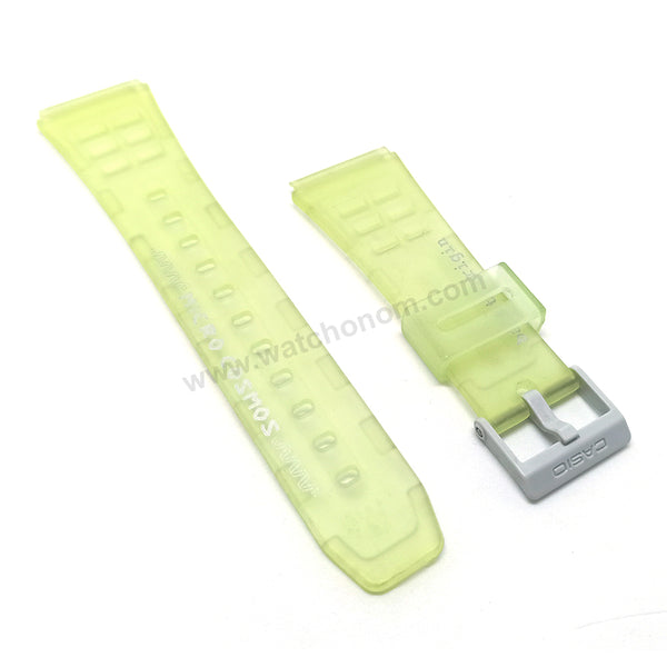 NOS Genuine Casio Micro Cosmos DBC-63MC Green Rubber Watch Band Strap - Case Bezel Set