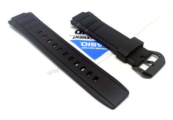 Genuine Casio Edifice EFR-515PB - 19mm Black Rubber Silicone Replacement Watch Band Strap Belt