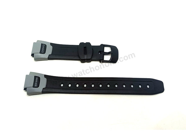 Genuine Casio LW-120H - 9mm Black Rubber Watch Band Strap - RARE Belt