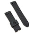 Fits/for Scuderia Ferrari SF.13.1.29.016* - 24mm Black Rubber Replacement Watch Band Strap Belt