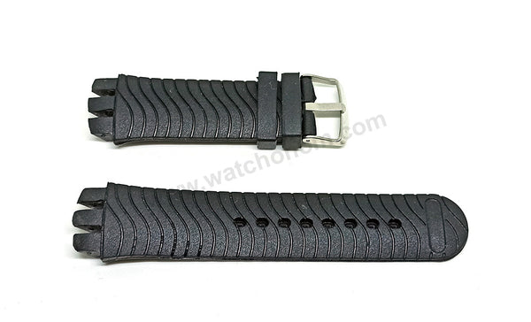 Fits/For Swatch Irony New Big YTS400 , YTS401 , YTS402 , YTS403 , YTS409 , YTS713 , YTB400 - 20mm Black Silicone Rubber  Replacement Watch Strap Band Belt