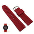 Fits/For Danish Design IQ24Q1020 with Red Silicone/Rubber Replacement Watch Band Strap Belt