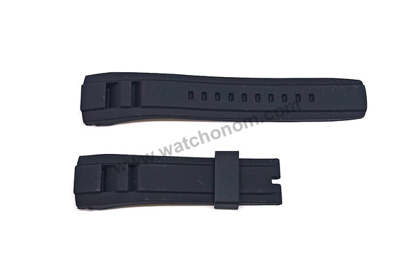 Seiko Velatura 7T62-0LF0 - SNAF39P3 , SNAF60P1 -- 22mm Black Rubber Watch Band Strap