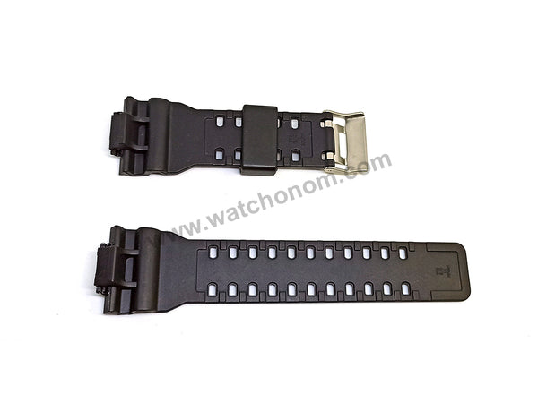 Fits/For Casio G-Shock GA-100/110/120/150/200/300/400/700 Black Rubber Replacement Watch Band Strap