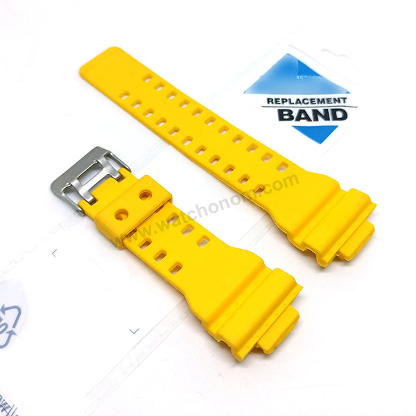 Fits/For Casio G-Shock G-8900 , GR-8900 , GW-8900 - Yellow Rubber Replacement Watch Band Strap
