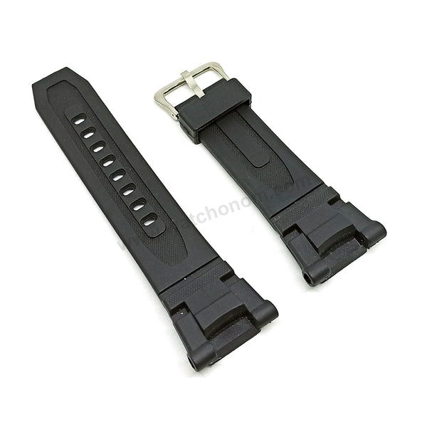 Fits/For Timberland Tuxbury 14260J - Black Rubber Digital Wristwatch Replacement Watch Band Strap Belt