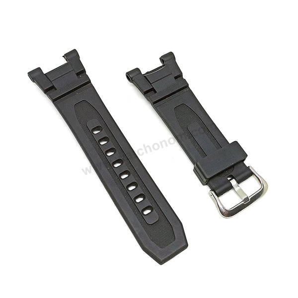 Fits/For Timberland Tuxbury 14260J - Black Rubber Digital Wristwatch Replacement Watch Band Strap Belt