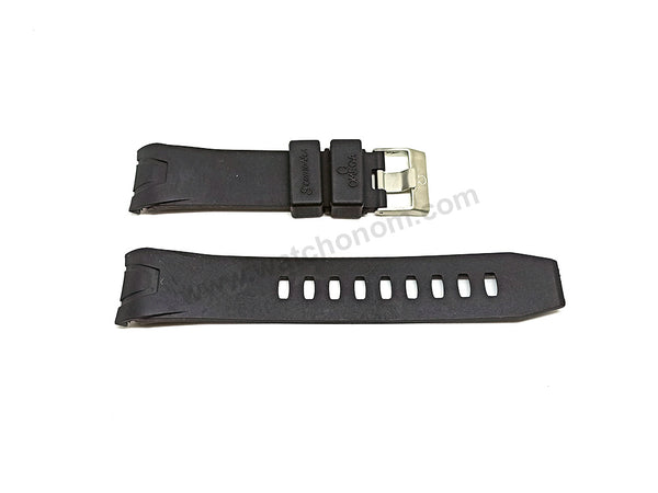 Omega Seamaster Planet Ocean Fits/For 22mm Black Silicone Rubber Replacement Watch Band Strap