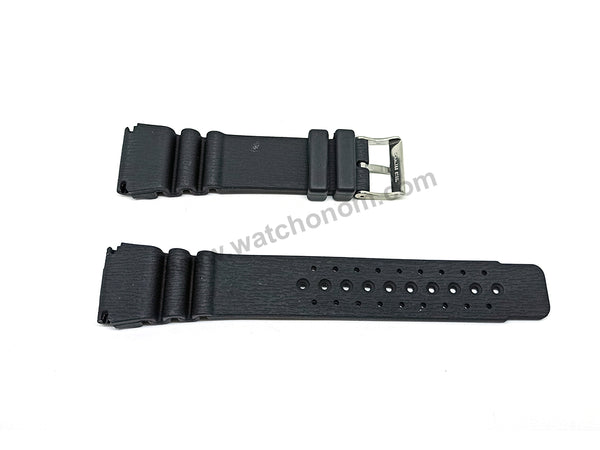 Citizen Promaster Wind Velocity Fits with 24mm Black HQ Rubber Silicone Replacement Diver's Watch Band Strap