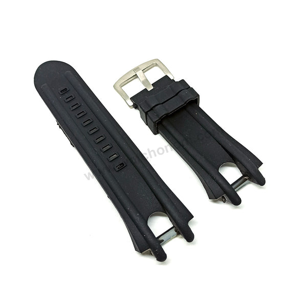 29mm Black Rubber Silicone Replacement Watch Band Strap - Fits/For Montblanc