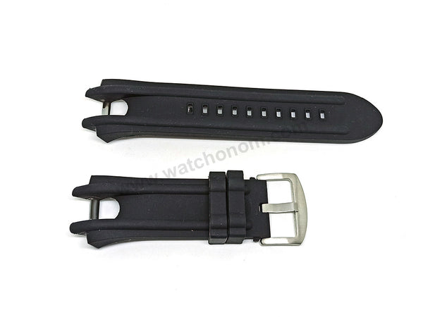 29mm Black Rubber Silicone Replacement Watch Band Strap - Fits/For Montblanc