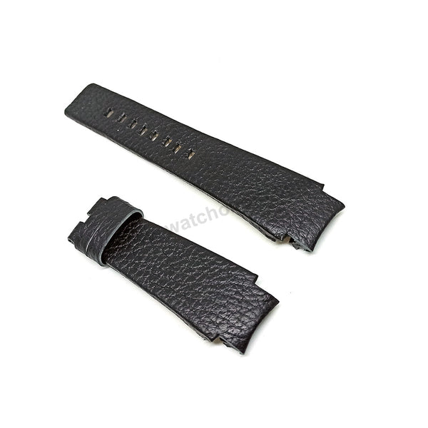Diesel DZ4122 Fits with 20mm Handmade Black Genuine Leather Replacement Watch Band Strap
