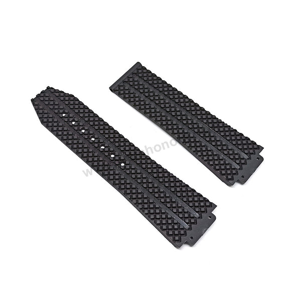 Hublot Bigbang Classic 44mm Fits with 17mm Black Rubber Replacement Watch Band Strap