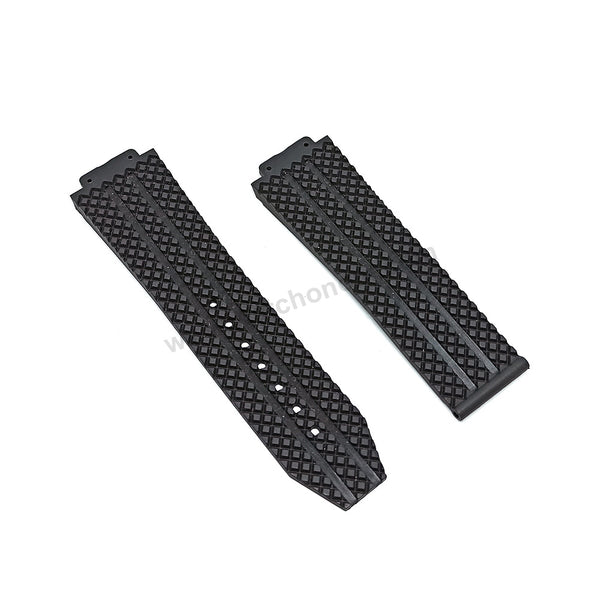 Hublot Bigbang Classic 44mm Fits with 17mm Black Rubber Replacement Watch Band Strap