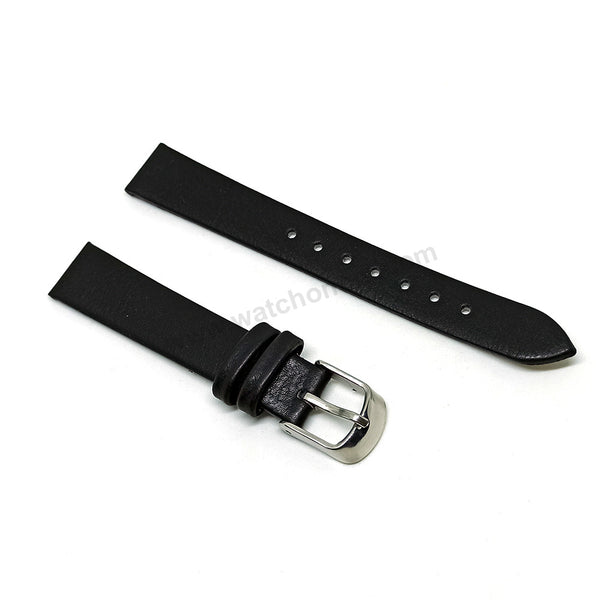 Emporio Armani AR11171 , AR11296 , AR1802 with 14mm Black Faux Leather Replacement Watch Band Strap