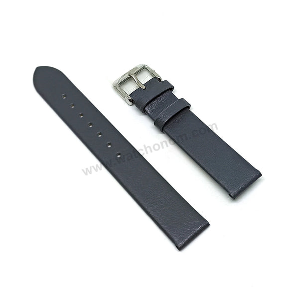 Fossil BQ3110 , ES4127 , CH3071 fits with 16mm Gray Faux Leather Replacement Watch Band Strap