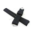 Fits/For Omega Seamaster - 20mm Black Rubber Curved end Replacement Watch Band Strap