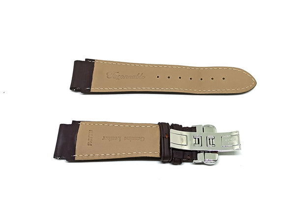 Faconnable Hydra 3 Worlds Fits with 20mm Brown Nubuck Genuine Leather Replacement Watch Band Strap Bracelet
