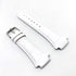 Faconnable Cocoon Fits with 18mm White Genuine Leather Replacement Watch Band Strap Bracelet