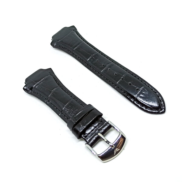 Faconnable Cocoon Fits with 18mm Black Genuine Leather Replacement Watch Band Strap Bracelet