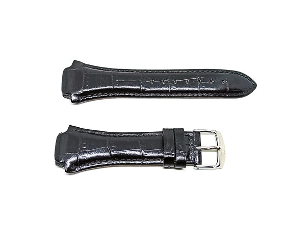 Faconnable Cocoon Fits with 18mm Black Genuine Leather Replacement Watch Band Strap Bracelet