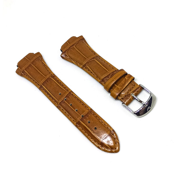 Faconnable Cocoon Fits with 18mm Light Brown Genuine Leather Replacement Watch Band Strap Bracelet