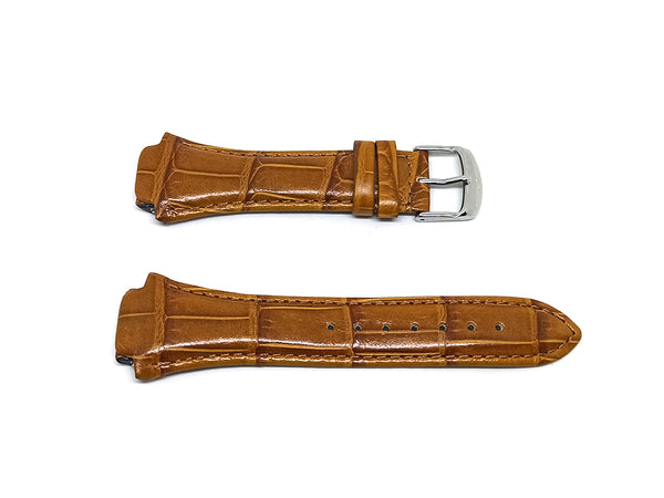 Faconnable Cocoon Fits with 18mm Light Brown Genuine Leather Replacement Watch Band Strap Bracelet