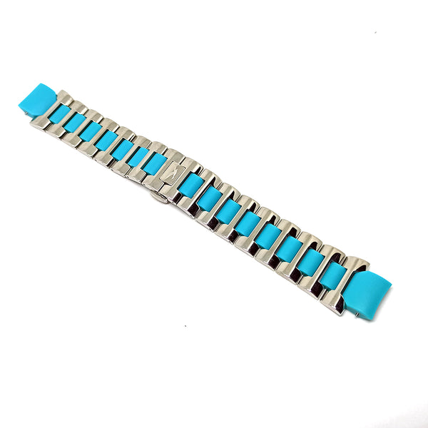 Faconnable Hydra Lady Fits with 16mm Stainless Steel Light Blue Turquoise Replacement Watch Band Strap Bracelet