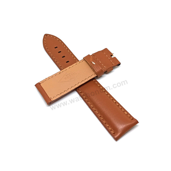 Fossil FS5479 , FS5513 , FS5501 , CH3065 , CH3050 - Fits with 22mm Light Brown / Tan Genuine Leather Replacement Watch Band Strap