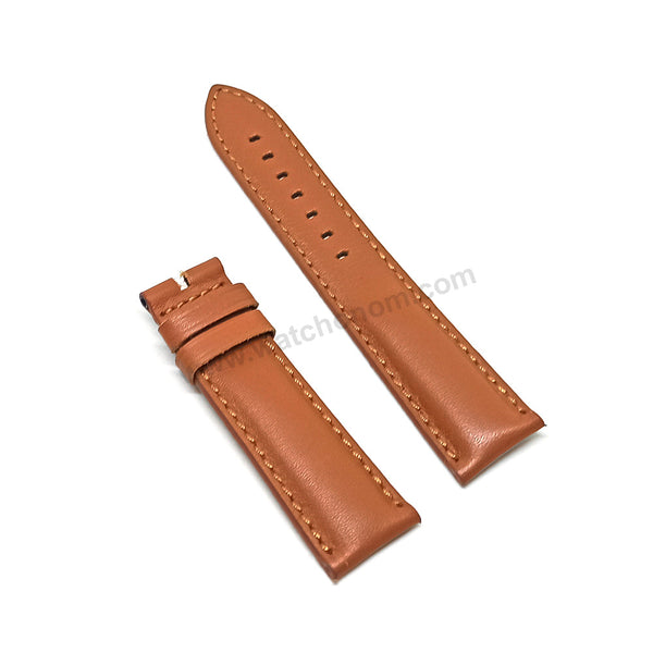 Fossil FS4918 , FS5241 , FS5343 , FS5210 , ME1161 , ME3140 , FS5184 Grant - Fits with 22mm Light Brown / Tan Genuine Leather Replacement Watch Band Strap