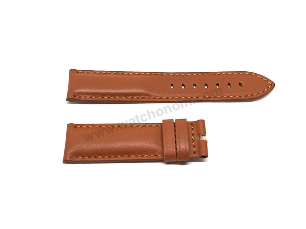 Fossil FS5512 , FS5582 , ME3161 , FTW1178 , FTW7026 Neutra - Fits with 22mm Light Brown / Tan Genuine Leather Replacement Watch Band Strap