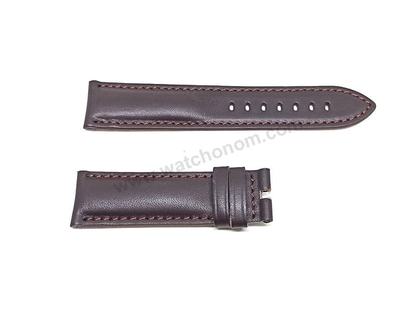 Fossil FS5849 , FS5551 , FS5557 , FS5439 , FS5306 , FS5440 Minimalist - Fits with 22mm Dark Brown Genuine Leather Replacement Watch Band Strap