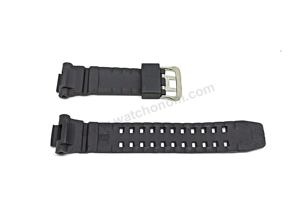 Fits/For Casio G-Shock G-1000 , G-1000H , G-1010 , G-1100B , G-1200B , G-1250B , G-1500 , G-1500B - 27mm Black Rubber Replacement Watch Band Strap