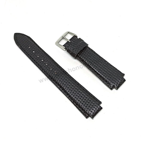 Fits/For Casio Edifice EF-101 , EF-111 - 13mm Black Genuine Leather Replacement Watch Band Strap