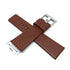 28mm Buffalo Grain Pattern Brown Genuine Leather Replacement Watch Band Strap Belt Fits with Diesel DZ7445 Uber Chief