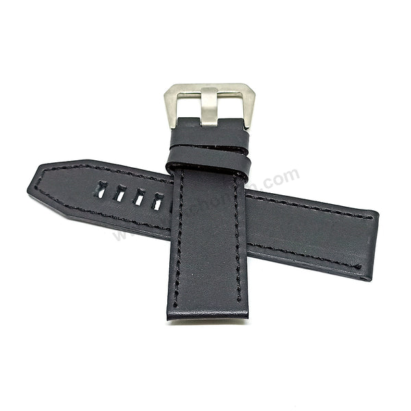 Fits/For Swiss Military Hanowa - 06-4298 Multimission - Replacement Black Rubber Silicone Watch Band Strap Belt