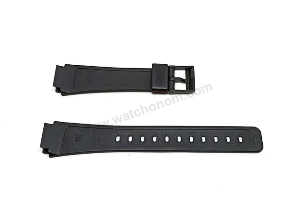 Genuine Casio AE-20W Twin-Graph fits/for 18mm Black Rubber Replacement Watch Band Strap Belt - NOS Authentic