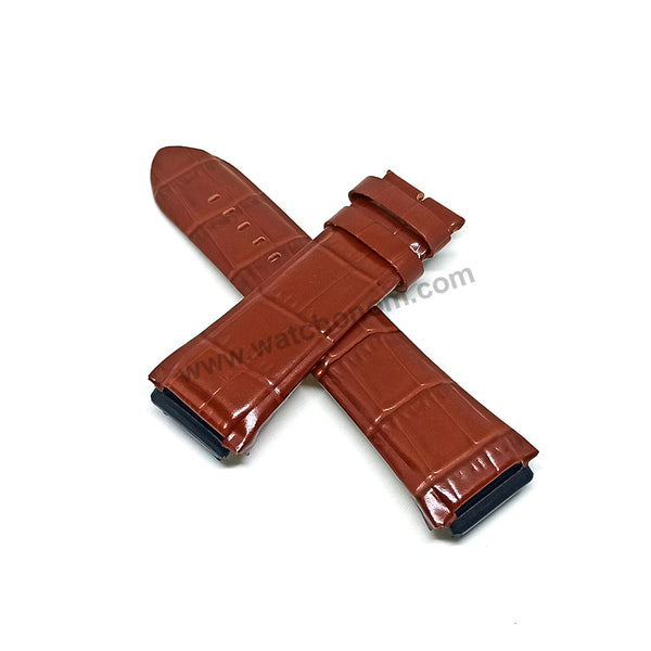 Fits/For Guess Rigor W0040G8 - 22mm Light Brown Genuine Leather Replacement Watch Band Strap Belt