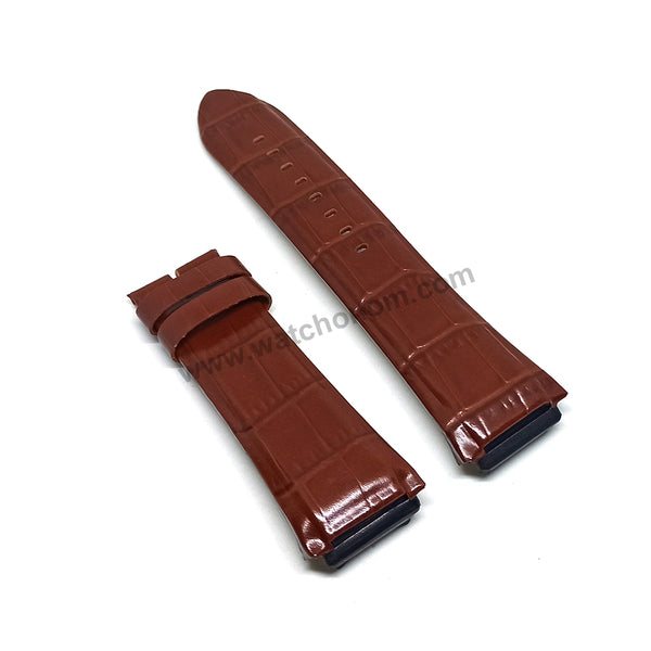 Fits/For Guess Rigor W0040G8 - 22mm Light Brown Genuine Leather Replacement Watch Band Strap Belt